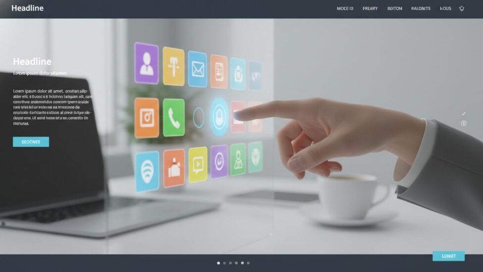 Hand selecting a digital tool icon from many, symbolizing careful evaluation.