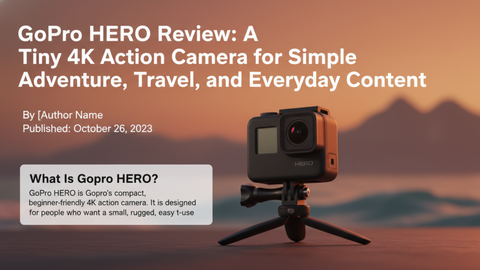 Editorial featured image for GoPro HERO Review: A Tiny 4K Action Camera for Simple Adventure, Travel, and Everyday Content