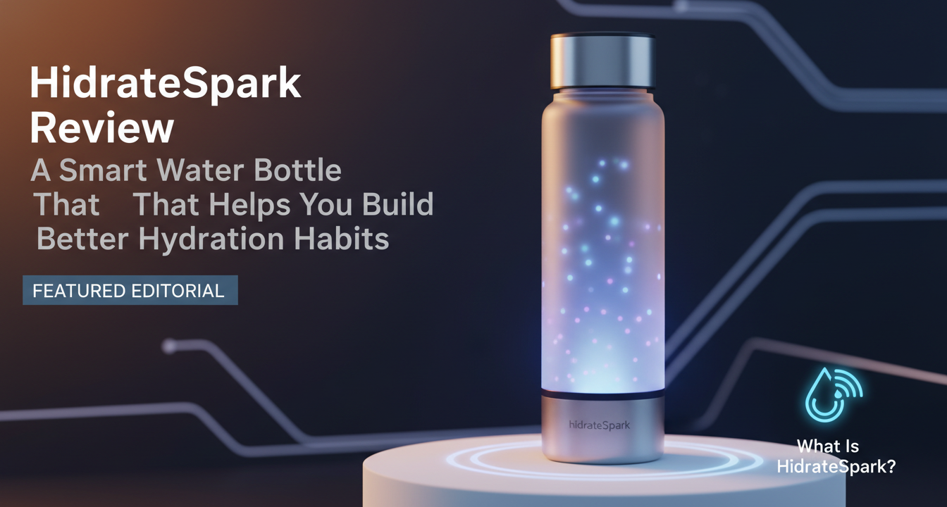 Editorial featured image for HidrateSpark Review: A Smart Water Bottle That Helps You Build Better Hydration Habits