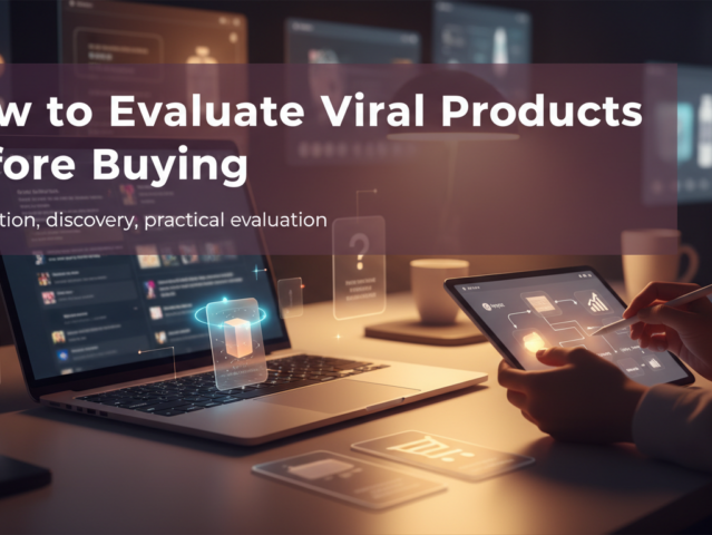 People thoughtfully evaluating viral products on screens, symbolizing critical consumer decision-making.