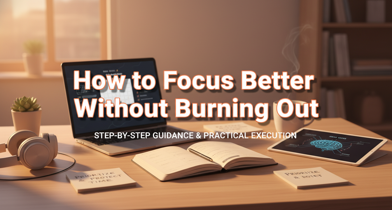 Editorial featured image for How to Focus Better Without Burning Out