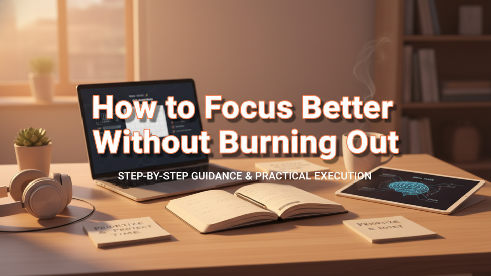 Editorial featured image for How to Focus Better Without Burning Out