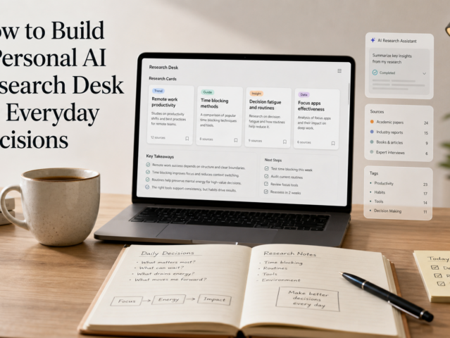 Featured image for How to Build a Personal AI Research Desk for Everyday Decisions