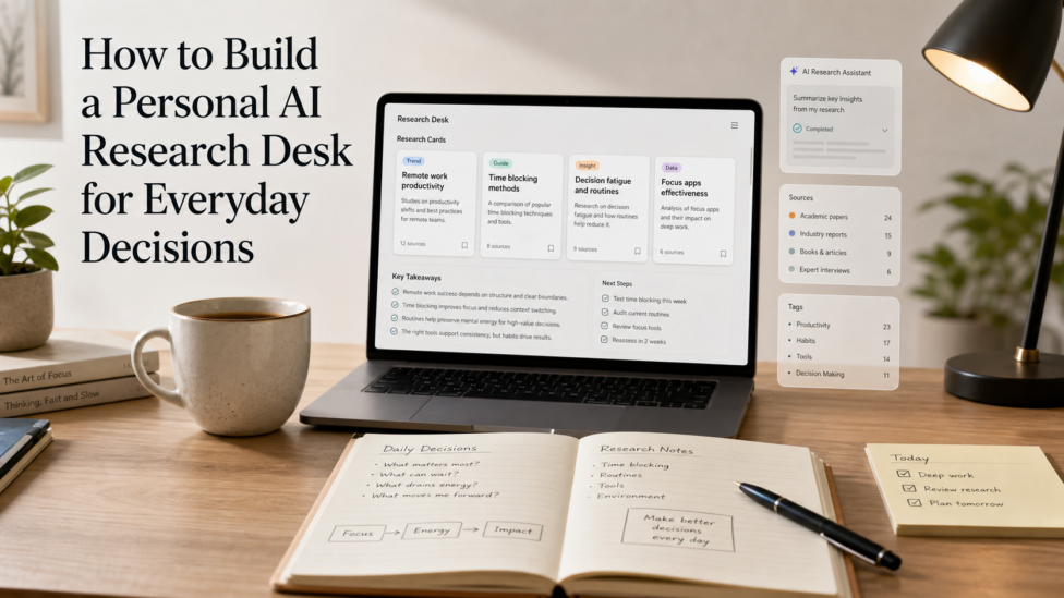 Featured image for How to Build a Personal AI Research Desk for Everyday Decisions