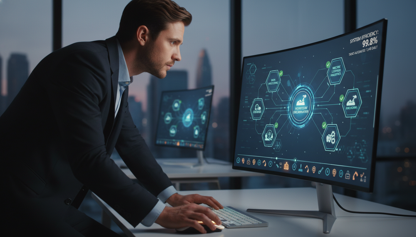 A group of diverse individuals exploring advanced AI tools and holographic interfaces in a futuristic setting, with the article title integrated. supporting image 3