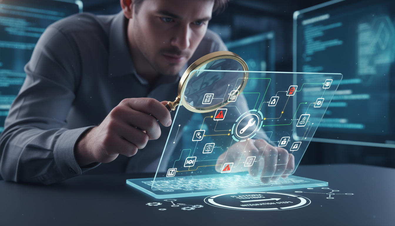 A person navigating a complex digital landscape, symbolizing the search for useful platforms. supporting image 2