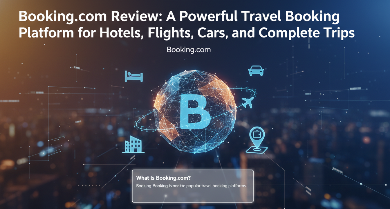 Editorial featured image for Booking.com Review: A Powerful Travel Booking Platform for Hotels, Flights, Cars, and Complete Trips