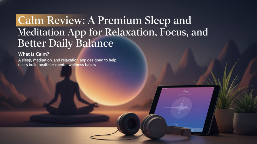 Editorial featured image for Calm Review: A Premium Sleep and Meditation App for Relaxation, Focus, and Better Daily Balance
