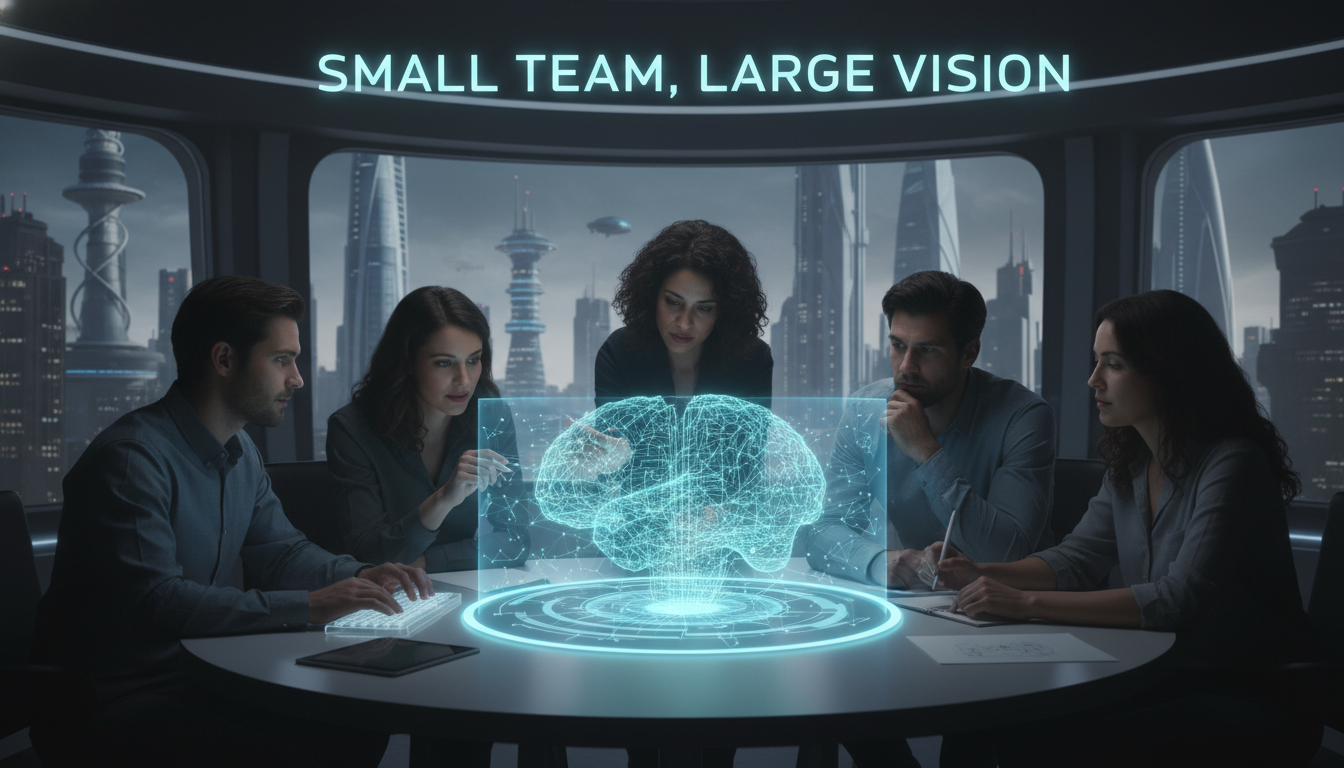 Person discerning useful AI apps amidst a complex digital interface supporting image 2