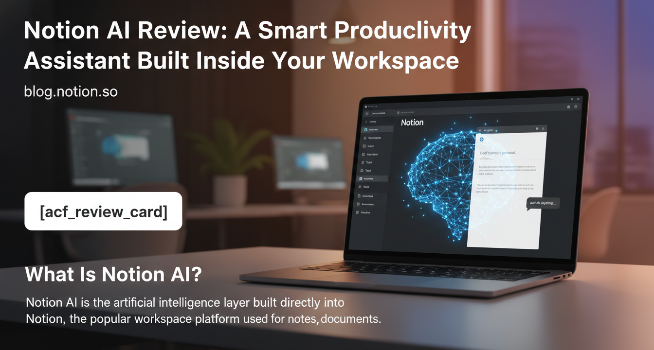 Editorial featured image for Notion AI Review: A Smart Productivity Assistant Built Inside Your Workspace