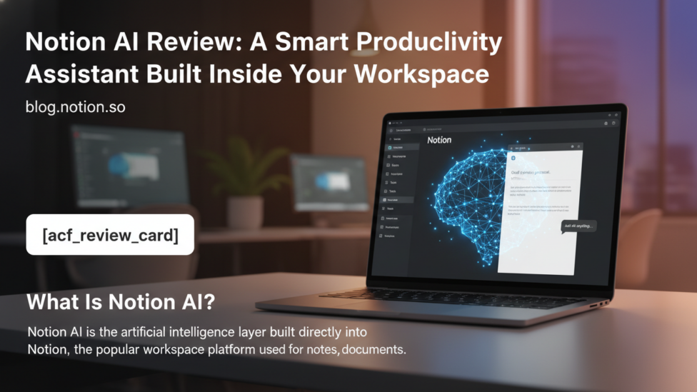Editorial featured image for Notion AI Review: A Smart Productivity Assistant Built Inside Your Workspace