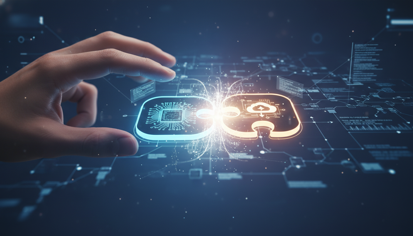 A visually striking image depicting small, powerful digital platforms as glowing, interconnected nodes, symbolizing their impact and hidden strength in a vast digital landscape. supporting image 3