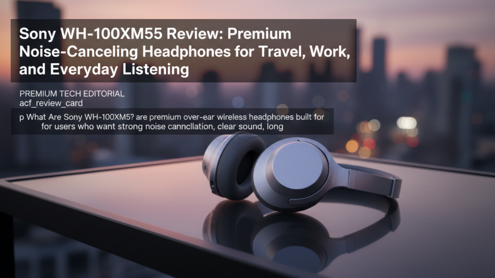 Editorial featured image for Sony WH-1000XM5 Review: Premium Noise-Canceling Headphones for Travel, Work, and Everyday Listening