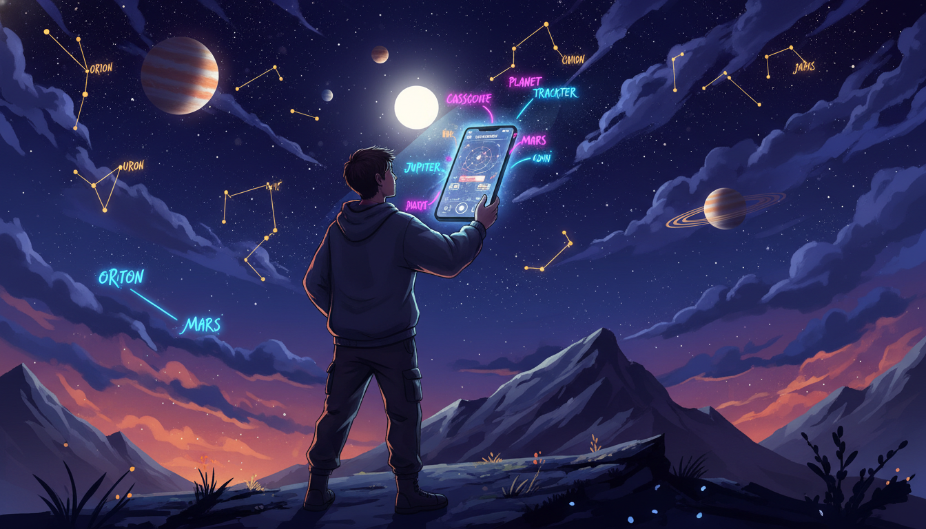 An open web browser displaying various icons representing useful websites, set against a digital landscape, symbolizing discovery. supporting image 3