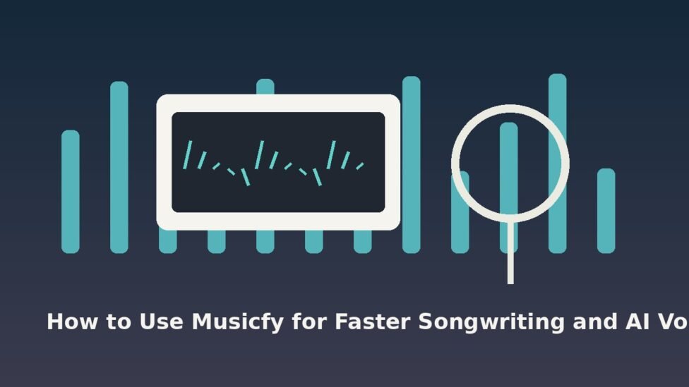 songwriter workspace for AI voice demos and Musicfy workflow