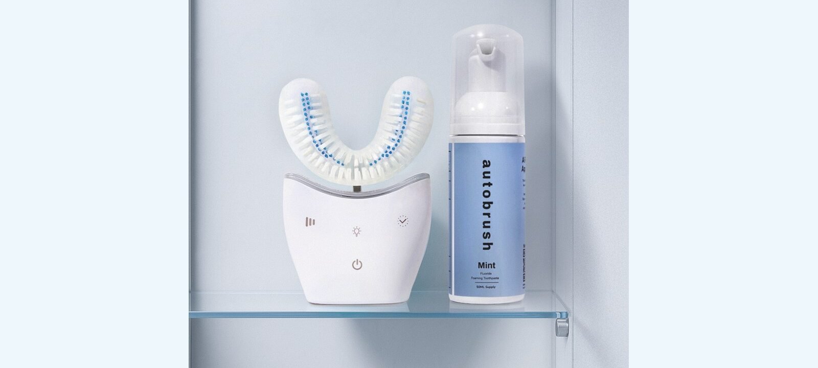 Autobrush Sonic Pro Bundle U-shaped electric toothbrush and foam toothpaste