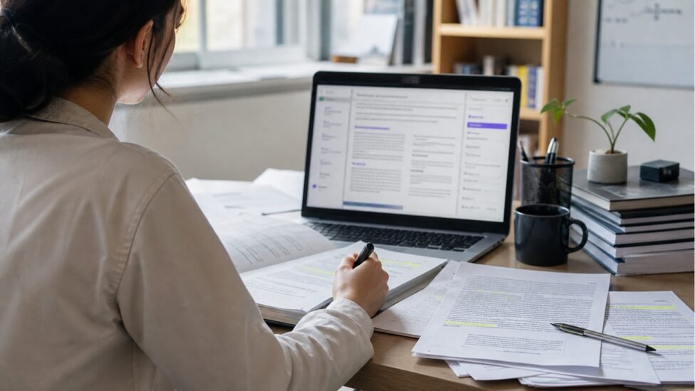 Anara AI research assistant review featured image with papers and research workspace