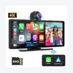 Carpuride portable CarPlay and Android Auto dashboard screen