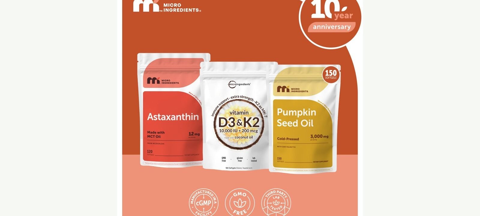 Micro Ingredients supplement products and wellness bundle