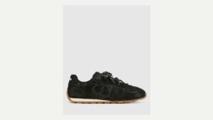 Naked Wolfe black leather statement sneaker