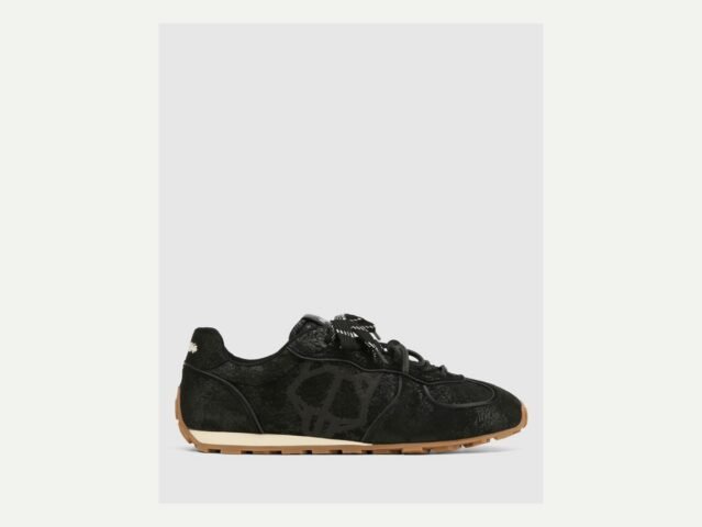 Naked Wolfe black leather statement sneaker