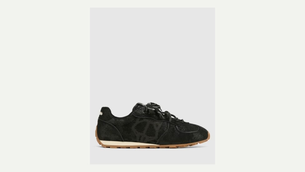 Naked Wolfe black leather statement sneaker